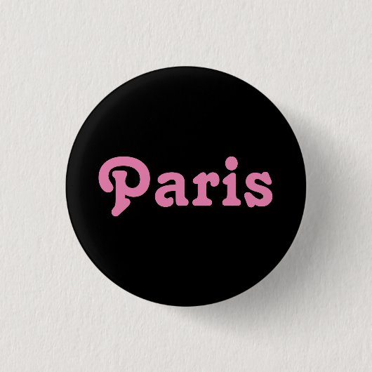 Badge Rond 2,50 Cm Bouton Paris (Devant)