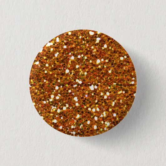 Badge Rond 2,50 Cm Bouton Parties scintillant orange (Devant)