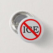 Badge Rond 2,50 Cm Bouton "PAS DE GLACE" (Devant & derrière)