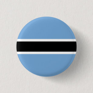 Badge Rond 2,50 Cm Bouton patriotique du drapeau du Botswana