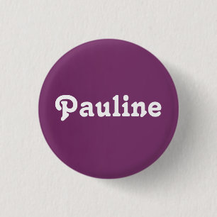 Badge Rond 2,50 Cm Bouton Pauline