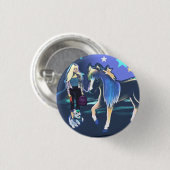 Badge Rond 2,50 Cm Bouton Peinture des nuits Palomino (Devant & derrière)