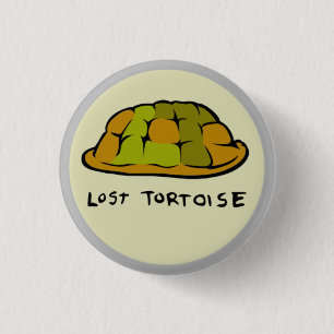 Badge Rond 2,50 Cm Bouton perdu de logo d'écaille