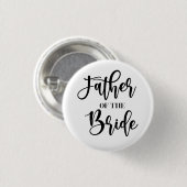 Badge Rond 2,50 Cm Bouton Père de la mariée (Devant & derrière)