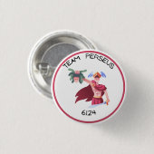 Badge Rond 2,50 Cm Bouton Persée de l'équipe (Devant & derrière)