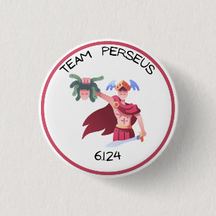 Badge Rond 2,50 Cm Bouton Persée de l'équipe