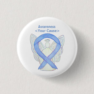Badge Rond 2,50 Cm Bouton personnalisé Angel du ruban de sensibilisat