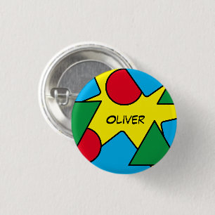 Badge Rond 2,50 Cm Bouton Personnalisé Fun et Colorful
