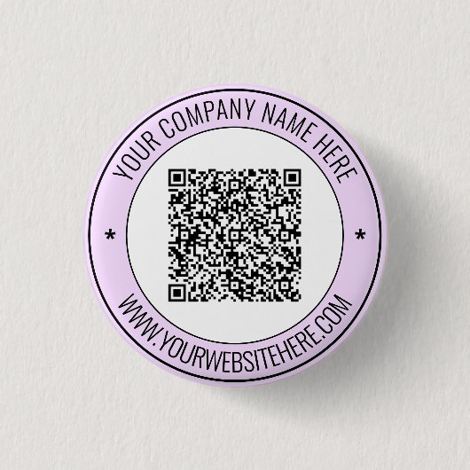 Badge Rond 2,50 Cm Bouton personnalisé QR Code Scan Info Texte person (Devant)