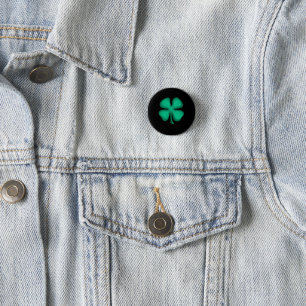 Badge Rond 2,50 Cm Bouton petit noir irlandais