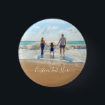 Badge Rond 2,50 Cm Bouton photo personnalisé avec texte personnalisé<br><div class="desc">Boutons photo et texte personnalisés - Unique votre propre design - Cadeau de famille / amis personnalisés ou Bouton personnel - Ajouter votre texte et votre photo - Redimensionnez et déplacez des éléments avec l'outil de personnalisation ! Choisissez les polices / taille / couleur ! Bonne chance - Soyez heureux...</div>