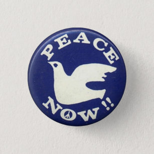 Badge Rond 2,50 Cm Bouton Pin d'insigne contre la paix de guerre