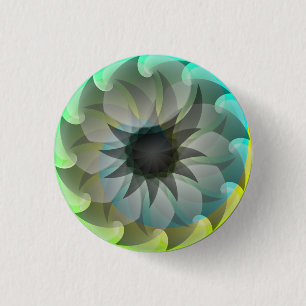 Badge Rond 2,50 Cm Bouton Pinback de requin spiral par Kenneth Yoncic