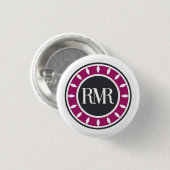 Badge Rond 2,50 Cm Bouton Pinwheel du logo RMR - Diamètre 1 1/4" (Devant & derrière)