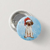 Badge Rond 2,50 Cm Bouton Plug-in GWP Happy Howlidays (Devant & derrière)