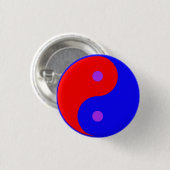 Badge Rond 2,50 Cm Bouton politique Yin Yang (Devant & derrière)