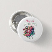 Badge Rond 2,50 Cm Bouton Pot Pro (Devant & derrière)