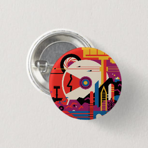 Badge Rond 2,50 Cm Bouton pour voyager vers Mars
