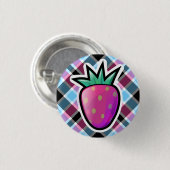 Badge Rond 2,50 Cm Bouton pourpre de fraise (Devant & derrière)