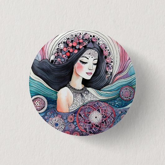 Badge Rond 2,50 Cm Bouton Premium (Devant)