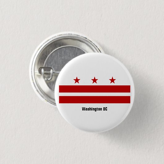 Badge Rond 2,50 Cm Bouton Pride Washington DC (Devant & derrière)
