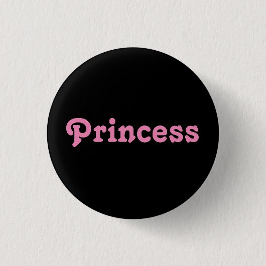 Badge Rond 2,50 Cm Bouton Princesse (Devant)