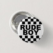 Badge Rond 2,50 Cm Bouton punk "de garçon grossier" (Devant & derrière)