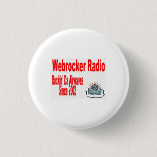 Badge Rond 2,50 Cm Bouton Radio Webrocker
