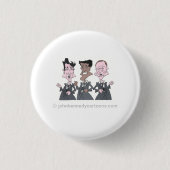 Badge Rond 2,50 Cm Bouton Rat Pack (Devant)