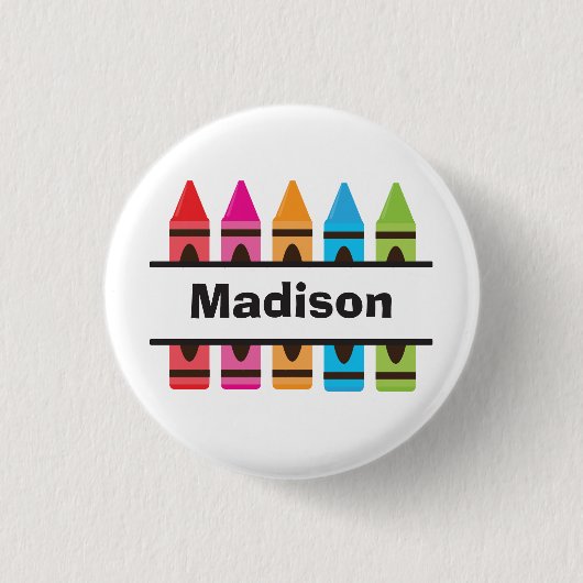 Badge Rond 2,50 Cm Bouton Retour à l'école (Devant)