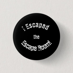 Badge Rond 2,50 Cm Bouton Réussite "Échap Room"