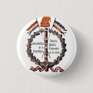 Badge Rond 2,50 Cm bouton révolutionnaire