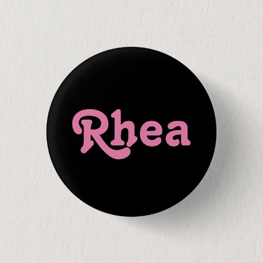 Badge Rond 2,50 Cm Bouton Rhea (Devant)