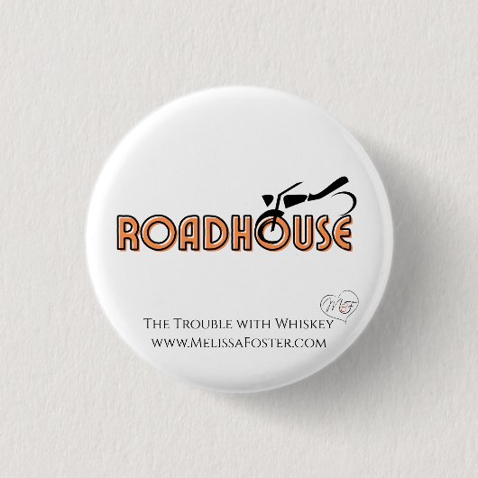 Badge Rond 2,50 Cm Bouton Roadhouse (Devant)