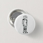 Badge Rond 2,50 Cm Bouton robot triste (Devant & derrière)