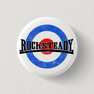 Badge Rond 2,50 Cm Bouton Rocksteady de mod