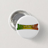 Badge Rond 2,50 Cm Bouton Rocksteady de reggae (Devant & derrière)