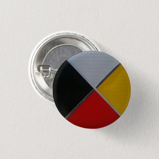 Badge Rond 2,50 Cm Bouton rond 1pouce de la roue de médecine (Devant & derrière)
