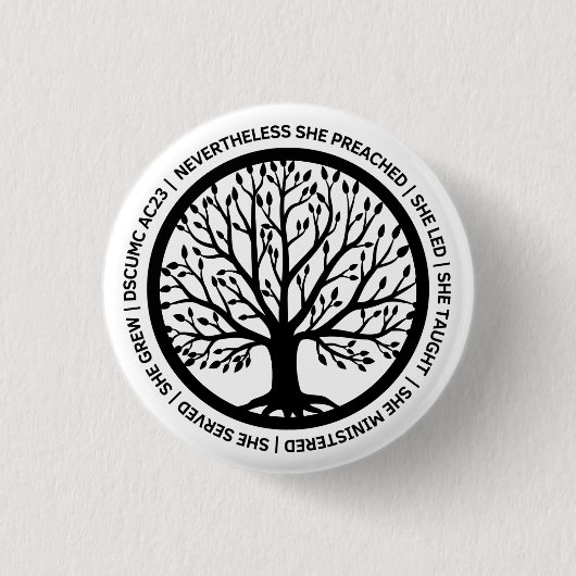 Badge Rond 2,50 Cm Bouton rond CSRW DSCUMC -Blanc (Devant)