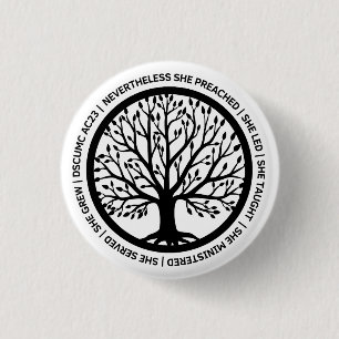 Badge Rond 2,50 Cm Bouton rond CSRW DSCUMC -Blanc