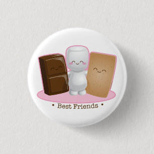 Badge Rond 2,50 Cm Bouton rond d'amis de S'mores