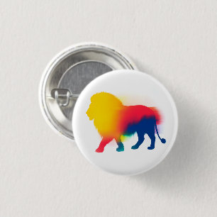 Badge Rond 2,50 Cm Bouton rond en silhouette de peinture à Spray colo