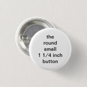 Badge Rond 2,50 Cm bouton rond petit 1 1/4 pouce (Devant & derrière)