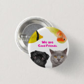 Badge Rond 2,50 Cm Bouton rond, Petit, 1¼ Pouce (Devant & derrière)