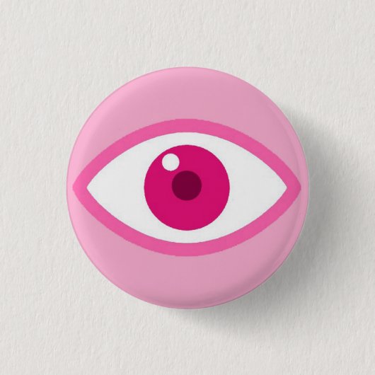 Badge Rond 2,50 Cm Bouton rose (Devant)
