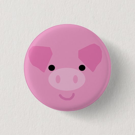 Badge Rond 2,50 Cm Bouton rose (Devant)