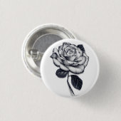 Badge Rond 2,50 Cm Bouton rose (Devant & derrière)