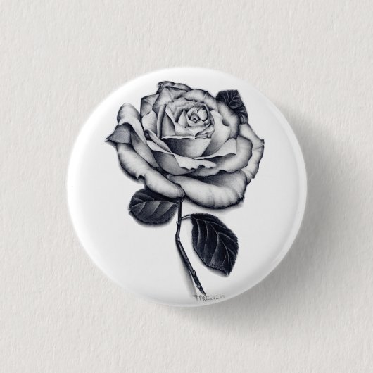 Badge Rond 2,50 Cm Bouton rose (Devant)