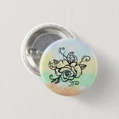 Badge Rond 2,50 Cm Bouton rose (Devant & derrière)