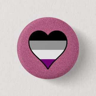 Badge Rond 2,50 Cm Bouton rose du coeur de la fierté sexuelle